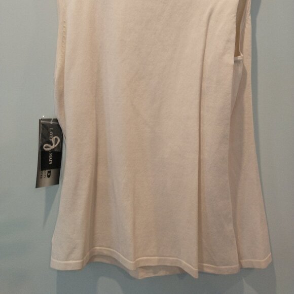 NWT Peter Nygard Wrap Front Silk Sweater Vest - Picture 4 of 4